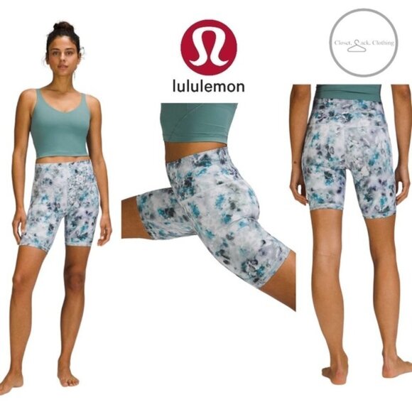 029 - 2021 Lululemon Align Short 8" Kaleidofloral Multi Size 20 - Picture 1 of 9